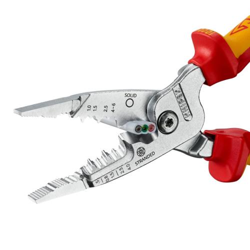 Knipex Wire Stripper Metric Insulated Multi-component Grips VDE Chrome-plated 200mm 13 76 200 ME